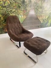 Sedia e pouf Terra di Percival Lafer anni 70 Brasile