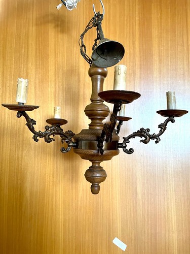 Lampadario epoca liberty in - d'epoca,