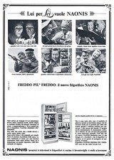 Anni '60 * Pubblicità Originale "Naonis Frigorifero - RGM, Lui per Lei Vuole Nao