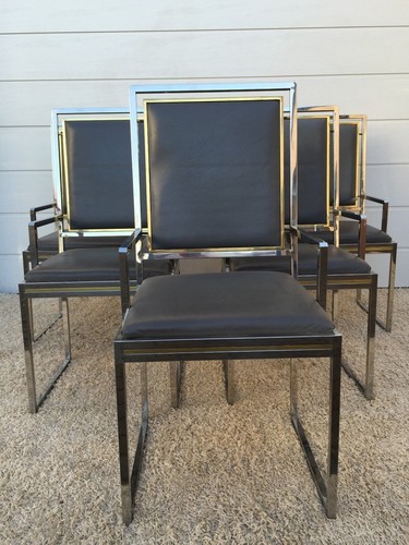 Sei poltrone vintage pelle - poltrone,
