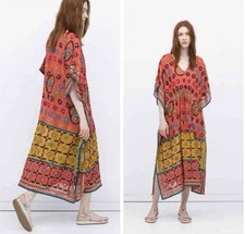 Abito Caftano Zara Ricamato