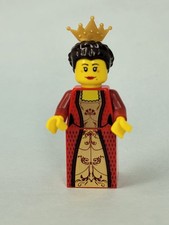 LEGO Castle Kingdoms Minifigure - Regina Rossa con Corona d'Oro Cas504 - 10223 17r