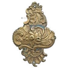 Grande Pomello-Porta Antico Floreale Neo Barocco Maniglia per Porta Vecchio 87mm