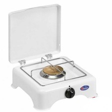 Fornello a gas 1 fuoco, griglia in acciaio cromato. cm 29x29x12 parker METANO