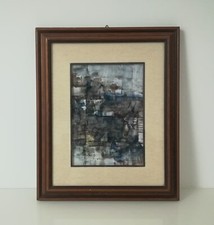 Quadro con stampa astratta su