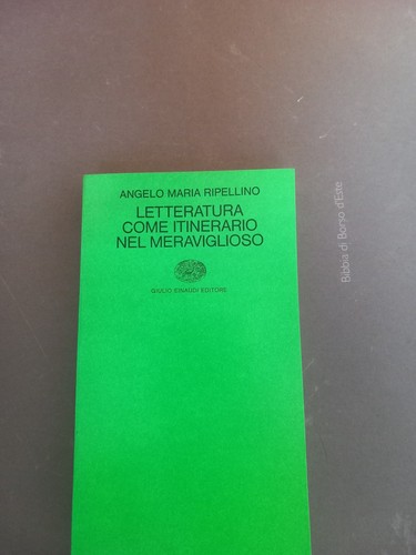 Ripellino letteratura come - ripellino,
