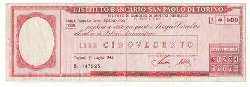 Assegno taglio fisso 500 - assegno,