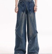 Jeans uomo blu nero fibbia