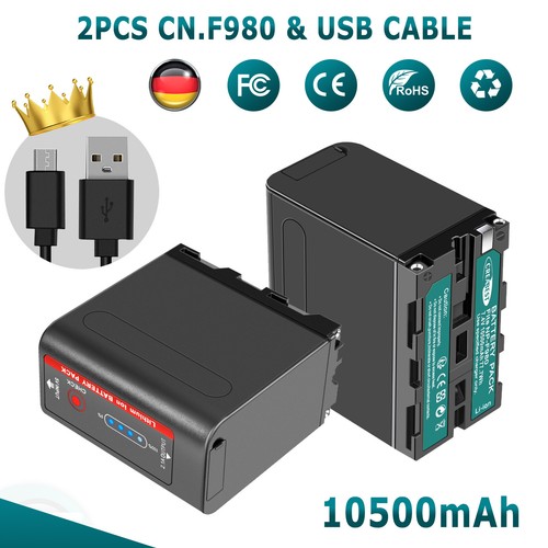 Batteria per sony f980 - 2x,