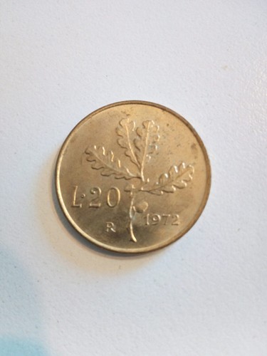 Moneta italia lire quercia - moneta,