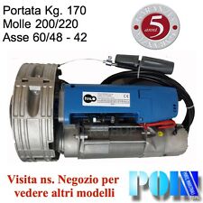 SERRANDA ELETTRICA AUTOMATICA MOTORE UNIVERSALE CON ELETTROFRENO 200/60, 170 Kg.