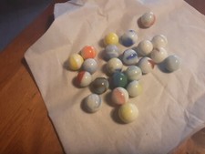 22 VECCHIE BIGLIE IN VETRO DA