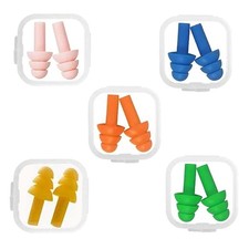 Tappi Orecchie per Dormire o da Nuoto Auricolari in Silicone Riutilizzabili per