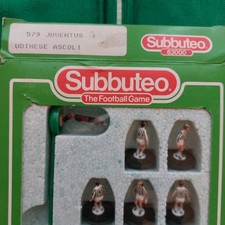 Subbuteo Squadra LW MACHINEPRINTED 579 JUVENTUS UDINESE SCATOLA 63000 CON REF