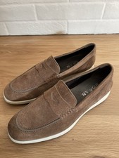 Hogan mocassino 41 scamosciato marrone scarpa uomo