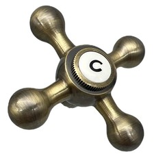 MANIGLIA DI RICAMBIO UNIVERSALE A STELLA VECCHIO OTTONE COLD