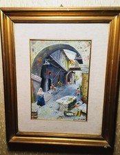 Dipinto ad olio PESCHERIA DEL