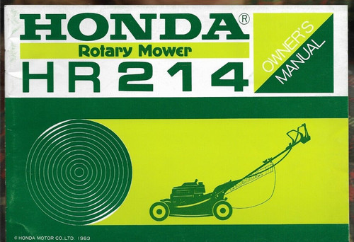 Honda tosaerba rotativo hr214 - honda,