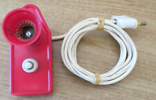 VECCHIA LAMPADA DA MENSOLA IN PLASTICA ROSSA (TA21)