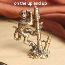 Statuina scimmia in ottone