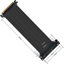 RISER CABLE CAVO FLESSIBILE ESTENSIONE 90 GRADI PCI EXPRESS 3.0 16X 30 CM