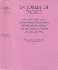 In forma di parole anno V, n 1, 1984. . Rolando Gualerzi, Gianni Scalia, a cura
