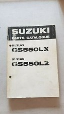 Suzuki GS 550 LX - LZ 1981 catalogo ricambi originale moto parts catalogue