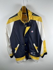 Champion Vintage Felpa/Giacca Bianco e Giallo Blu taglia S/M Uomo Men Jacket
