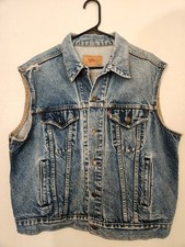 Gilet camionista denim vintage
