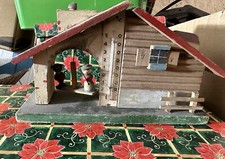 Termometro Chalet Baita Legno Giocattolo Vintage Salvadanaio