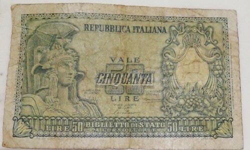 Cinquanta lire carta - cinquanta,