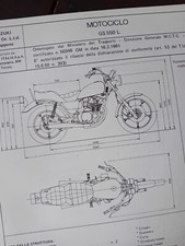 Moto SUZUKI GS 550 L SCHEDA Omologazione ORIGINALE 1980 ASI FMI