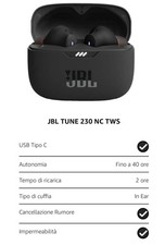 JBL TUNE 230NC TWS Cuffie In