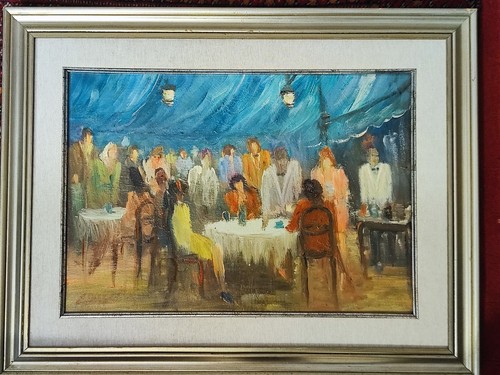 Quadro olio festa a - olio,