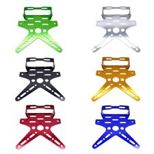 PORTA TARGA UNIVERSALE MOTO SCOOTER ENDURO CROSS SUPPORTO STAFFA REGOLABILE led