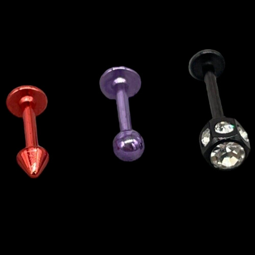 Set piercing labret stecca - labret,