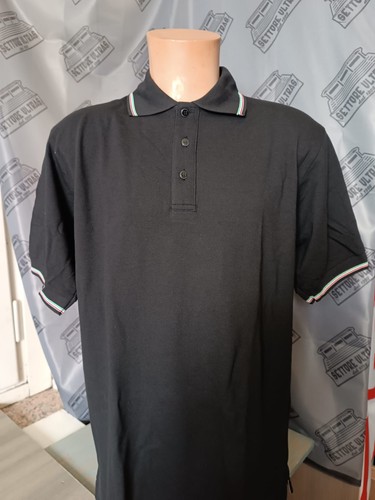 Polo cotone vesti nero - cotone,