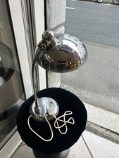 LAMPADA TAVOLO 50s MINISTERIALE CROMO SNODO ALLA BASE RILETTORE BASCULANTE LAMP