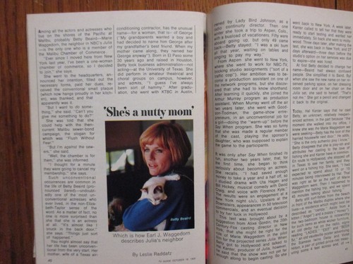 Guida ottobre 1969 - tv, (betty