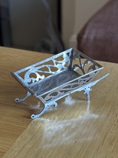 Antica carriola in argento sterling 1910 George Henry James London con marchio