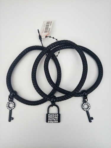 Bracciale tris nero - tris, con