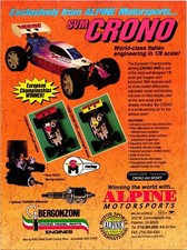 Pubblicità SVM Crono 1/8 Buggy Stampa Ephemera Wall Art Decor ALPINE Motorsports