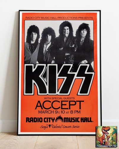 Poster kiss accept - 1984, radio