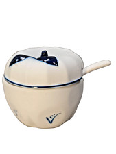 Confettura condimento biscotto, senape, coperchio zuccheriera e cucchiaio firmato Capodimonte ??