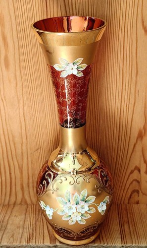 Vaso cristallo color rubino - in,