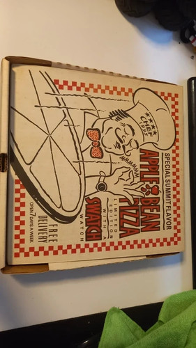 Swatch pizza box - swatch, "pizza