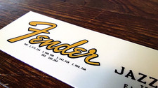 Fender basso jazz - 1966, logo