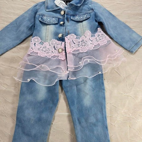 Giacca jeans bambina blu - , denim