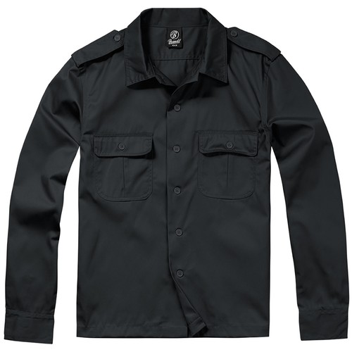 Camicia maniche lunghe nera - maniche,