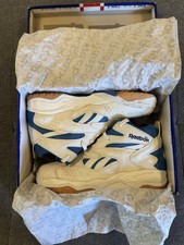 Vintage! Scarpa da basket Reebok Pump D-Time 1993 bianco blu taglia 11 Dee Brown 🏀